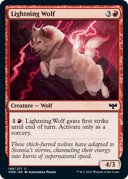 Innistrad: Crimson Vow 168/277 Lightning Wolf