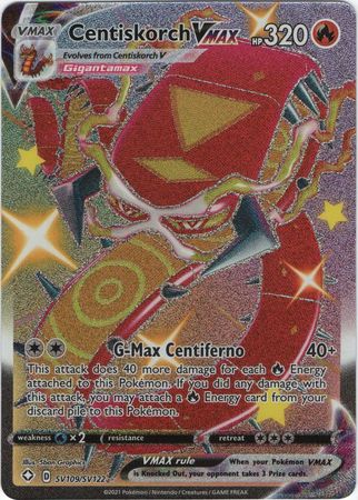 Shining Fates SV109/SV122 Centiskorch VMAX (Full Art)