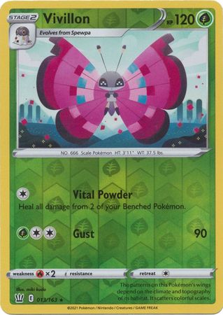 Battle Styles 013/163 Vivillon (Reverse Holo)