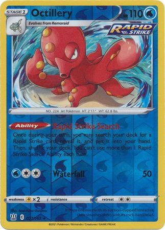 Battle Styles 037/163 Octillery (Reverse Holo)