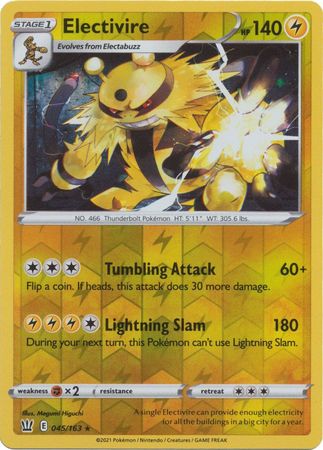 Battle Styles 045/163 Electivire (Reverse Holo)