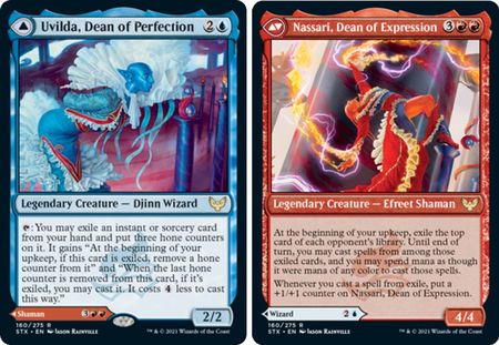 Strixhaven 160/275 Uvilda, Dean of Perfection//Nassari, Dean of Expression