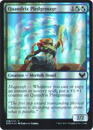 Strixhaven 219/275 Quandrix Pledgemage (Foil)
