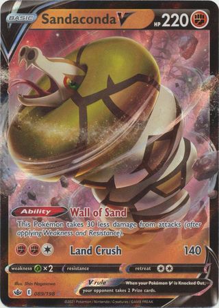 Chilling Reign 089/198 Sandaconda V (Half Art)