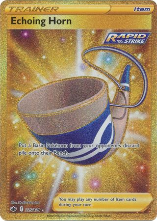 Chilling Reign 225/198 Echoing Horn (Secret Rare Gold Full Art)