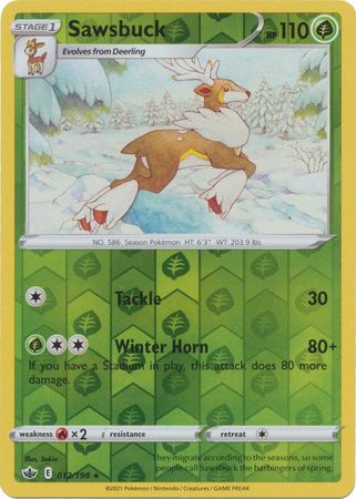 Chilling Reign 012/198 Sawsbuck (Reverse Holo)