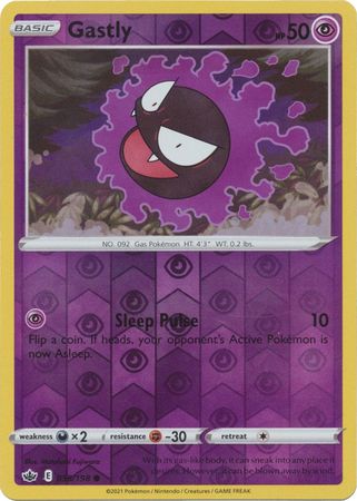 Chilling Reign 055/198 Gastly (Reverse Holo)
