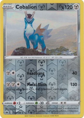 Chilling Reign 114/198 Cobalion (Reverse Holo)