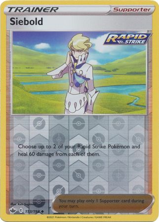 Chilling Reign 153/198 Siebold (Reverse Holo)