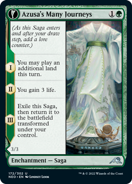 Kamigawa: Neon Dynasty 172/302 Azusa's Many Journeys//Likeness of the Seeker