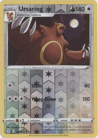Evolving Skies 127/203 Ursaring (Reverse Holo)