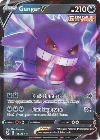 Fusion Strike 156/264 Gengar V (Half Art)