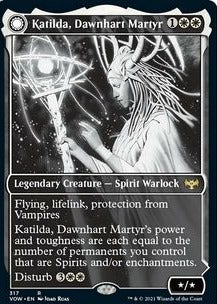 Innistrad: Crimson Vow 317 Katilda, Dawnhart Martyr//Katilda's Rising Dawn (Eternal Night)