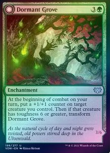 Innistrad: Crimson Vow 198/277 Dormant Grove//Gnarled Grovestrider (Foil)