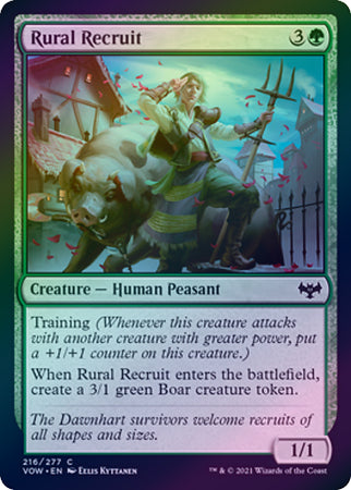 Innistrad: Crimson Vow 216/277 Rural Recruit (Foil)