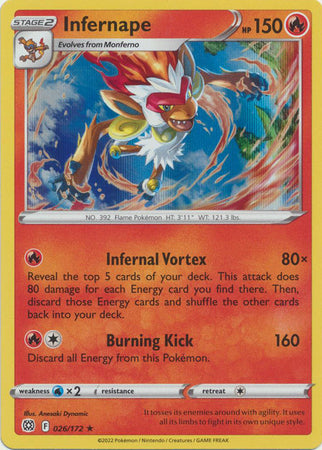 Brilliant Stars 026/172 Infernape (Holo)