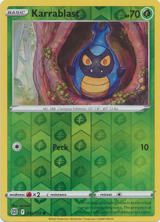 Brilliant Stars 015/172 Karrablast (Reverse Holo)