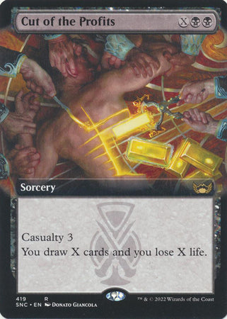 Streets of New Capenna 419 Cut of the Profits (Extended Art Foil)