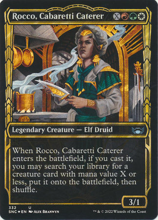 Streets of New Capenna 332 Rocco, Cabaretti Caterer (Golden Age Frame)