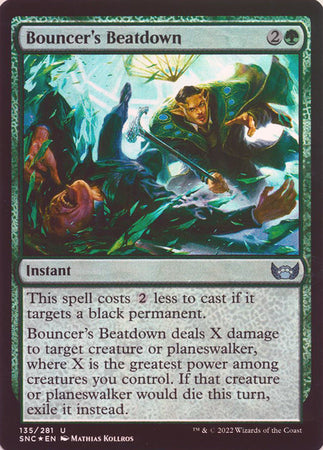 Streets of New Capenna 135/281 Bouncer's Beatdown (Foil)