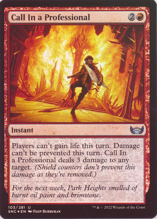 Streets of New Capenna 103/281 Call In a Professional (Foil)