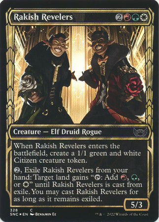 Streets of New Capenna 328 Rakish Revelers (Golden Age Frame)(Foil)