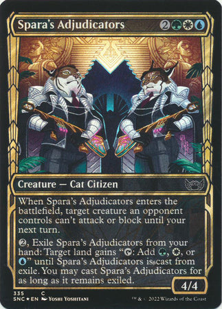 Streets of New Capenna 335 Spara's Adjudicators (Golden Age Frame)(Foil)