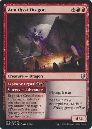 Battle for Baldur's Gate 160/361 Amethyst Dragon//Explosive Crystal