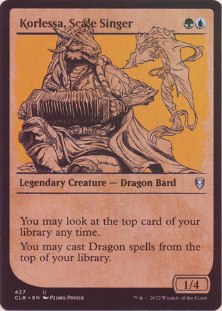 Battle for Baldur's Gate 427 Korlessa, Scale Singer (Rulebook)(Foil)