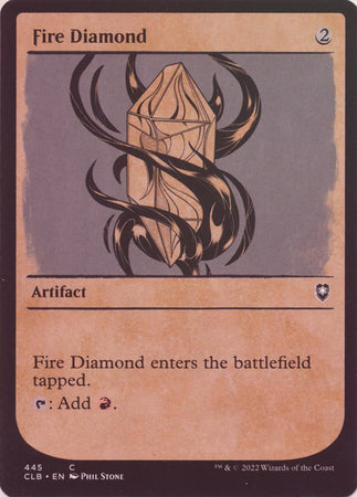 Battle for Baldur's Gate 445 Fire Diamond (Rulebook) (Foil)