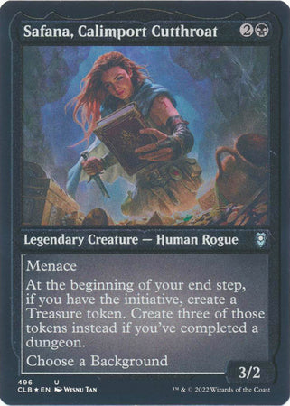Battle for Baldur's Gate 496 Safana, Calimport Cutthroat (Etched Foil)