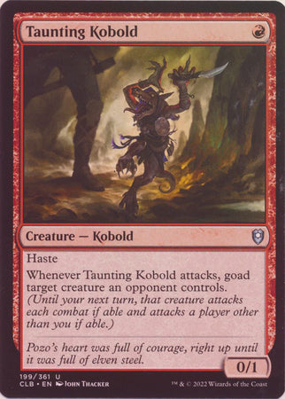 Battle for Baldur's Gate 199/361 Taunting Kobold (Foil)