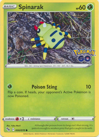Pokémon GO 006/078 Spinarak