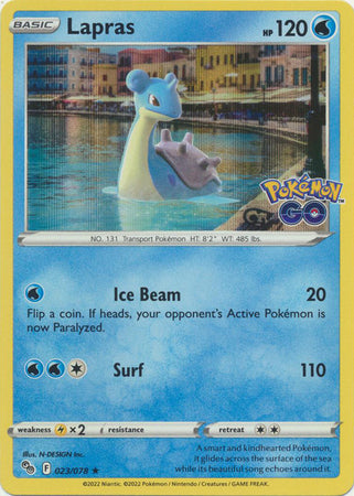 Pokémon GO 023/078 Lapras (Holo)