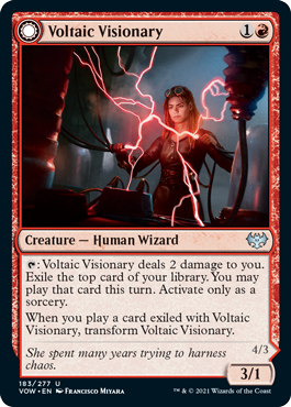 Innistrad: Crimson Vow 183/277 Voltaic Visionary//Volt-Charged Berserker