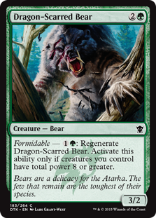 Dragons of Tarkir 183/264 Dragon-Scarred Bear