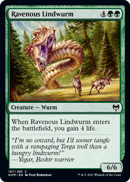 Kaldheim 187/285 Ravenous Lindwurm (Foil)