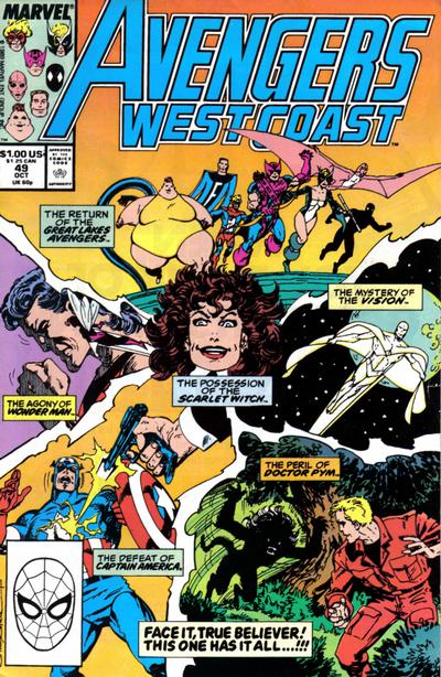 Avengers West Coast #49 Marvel Comics (1985)