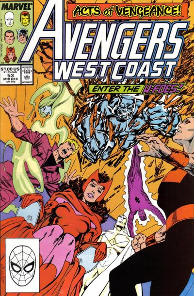 Avengers West Coast #53 Marvel Comics (1985)