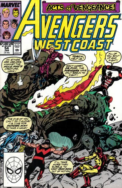 Avengers West Coast #54 Marvel Comics (1985)