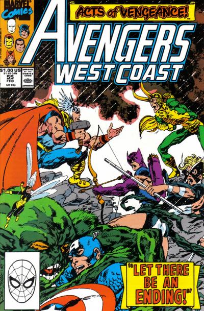 Avengers West Coast #55 Marvel Comics (1985)
