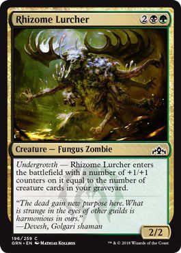 Guilds of Ravnica 196/259 Rhizome Lurcher