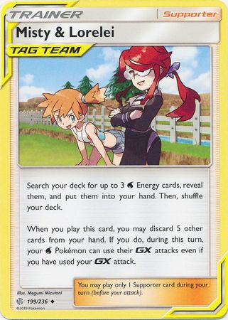 Cosmic Eclipse 199/236 Misty & Lorelei (Reverse Holo)