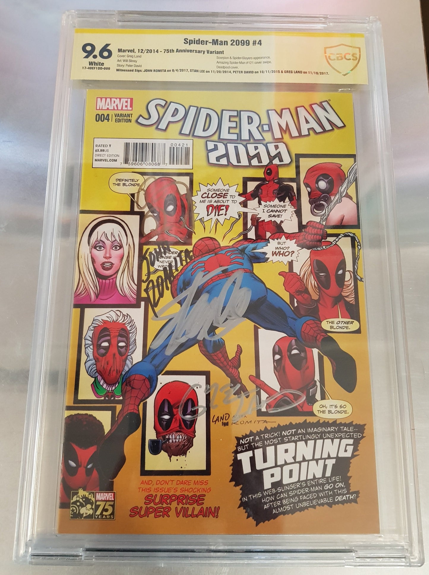 Spider-man 2099 #004 Marvel Comics (2014) SIGNED AND SLABBED