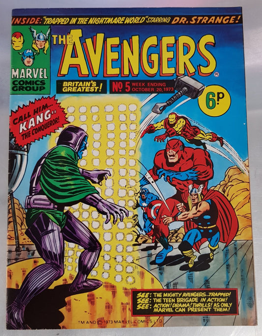 The Avengers #5 Marvel UK (1973)
