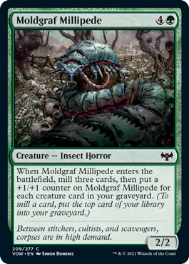 Innistrad: Crimson Vow 209/277 Moldgraf Millipede