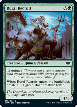 Innistrad: Crimson Vow 216/277 Rural Recruit