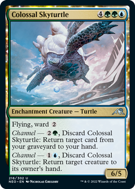 Kamigawa: Neon Dynasty 216/302 Colossal Skyturtle