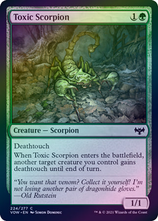 Innistrad: Crimson Vow 224/277 Toxic Scorpion (Foil)
