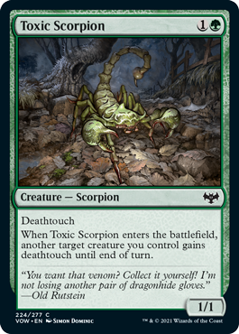 Innistrad: Crimson Vow 224/277 Toxic Scorpion